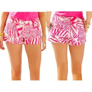 NWT LILLY PULITZER WALSH SHORTS CAPRI PINK YACHT SEA